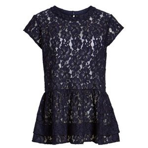 Halogen Lace Flutter Top
